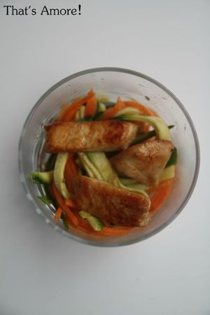 Emincé de poulet aux légumes aigres-doux