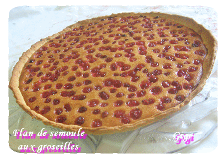 recettes dessert Tarte pommes groseilles