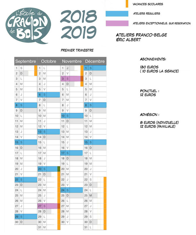 Calendrier Franco-Belge 2018-2019