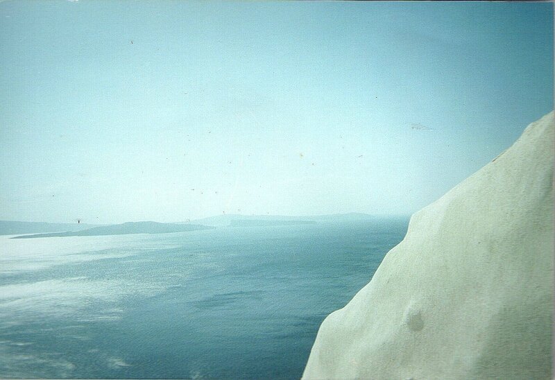Photo Chaux et non Iceberg (Cyclades - 2001)