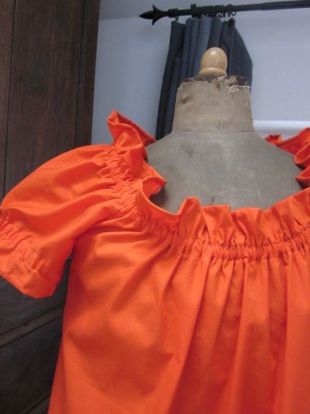 Robe Albane en coton orange (3)