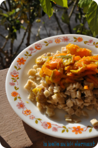 Pâtes aux légumes3