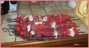 Brochettes de viande recettes plats Kabsa saudi a la viande