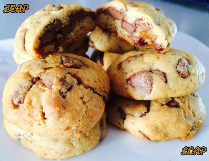 cookies au chocolat praliné - LA CUISINE DANNA PURPLE (3)
