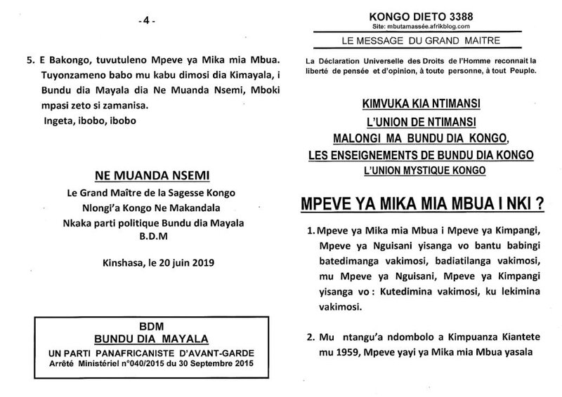 MPEVE YA MIKA MIA MBUA I NKI a