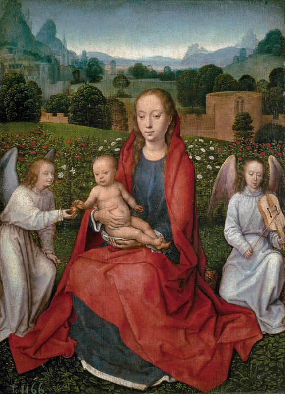 Virgin and Child with two angels