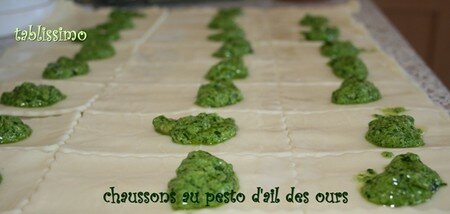 recettes legumes chaussons au pesto dail des ours