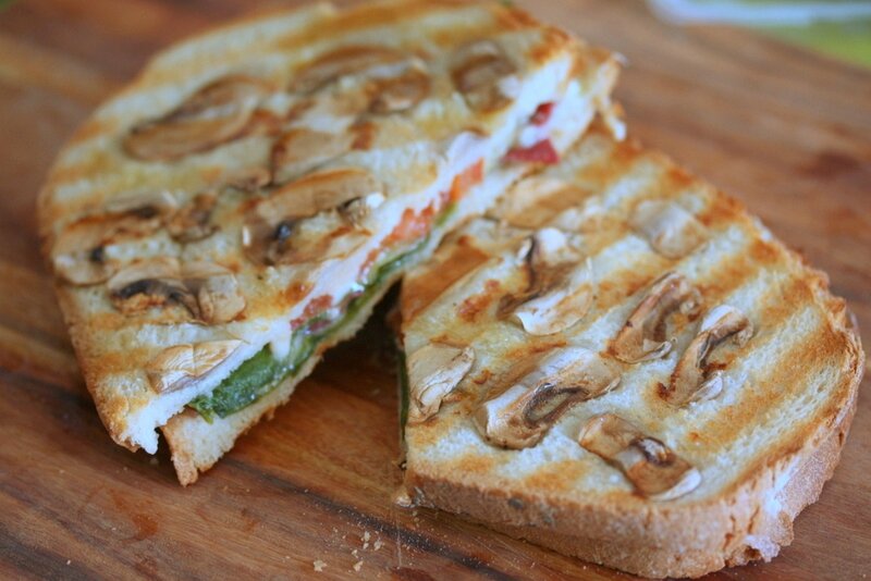 grilled cheese epinards et champignons blog chez requia