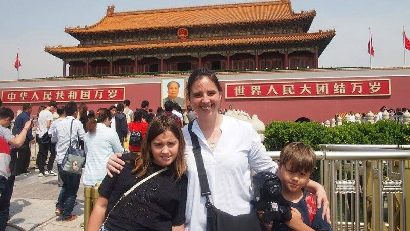 Flo et ses enfants à Pekin