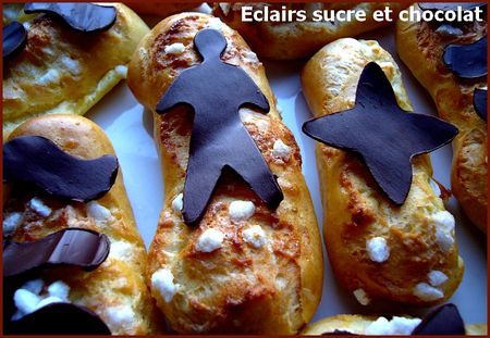 Eckairs chocolat et sucre