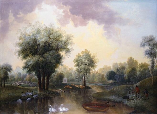 Johan Jacob Schalch (1723-1789), The Gardens at Kew, 1759