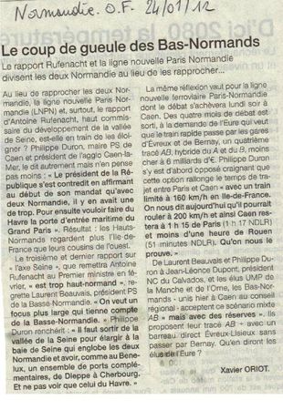 OF 24 janvier 2012