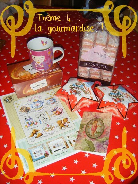 Calendrier thème 4 gourmandise