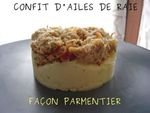 CONFIT AILES DE RAIES FACON PARMENTIER