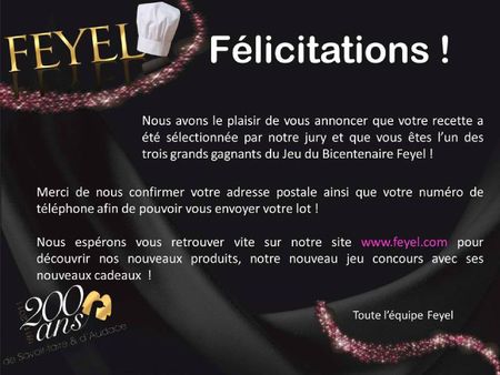 GAGNANT FEYEL