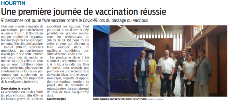 2021 08 02 SO Hourtin Une première journée de vaccination réussie