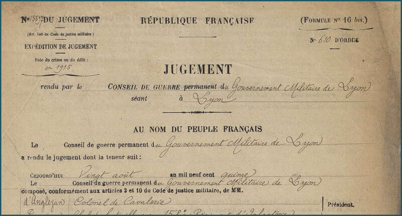 NIEDERER Rodolphe - Jugement
