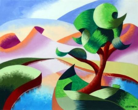 abstract_geometric_mountain_river_landscape_oil_painting_by_artist_mark_webster_4_0d7a274d316ca0ecf075d6685531ee4b