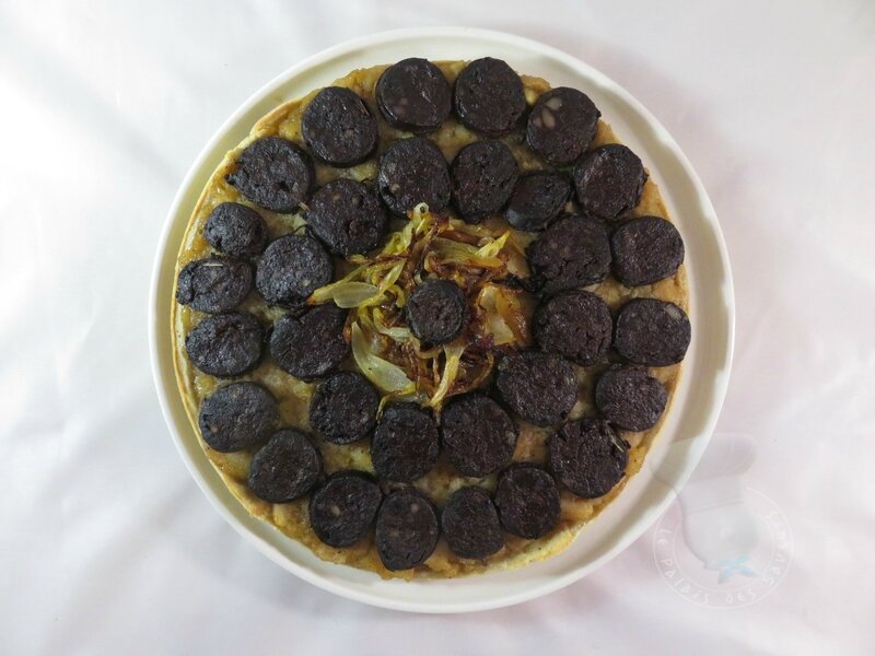 Tarte cévenole au boudin