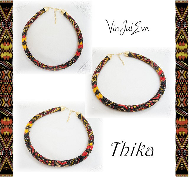 collier spirale crochet Thika