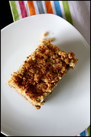 Cake-crumble au coings et à la cannelle recettes Crumble pommes coings