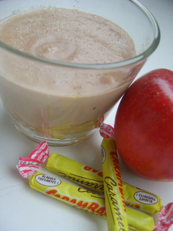 Verrines Pommes Crème au Carambar recettes dessert Verrines Pommes Crème au Carambar