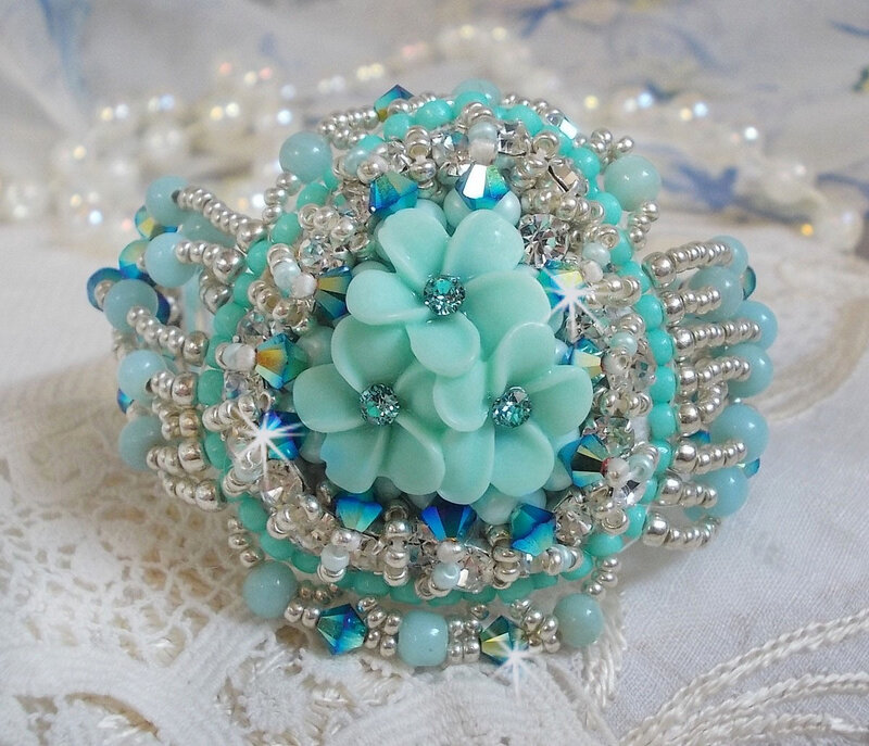 Bracelet Blue Flowers 0-1