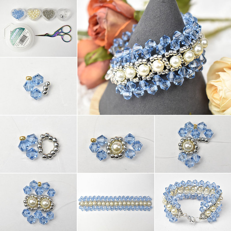 1080-PandaHall-Idea-on-Blue-Crystal-and-Pearl-Bracelet