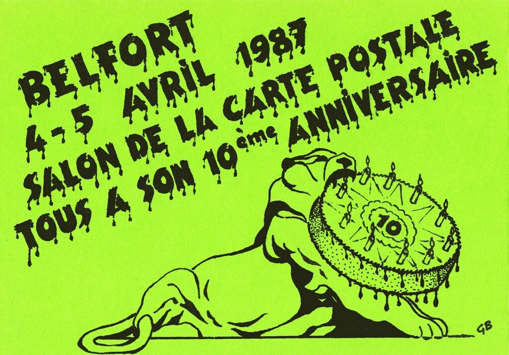1987 10ème Salon CP Annonce JM Petey RR