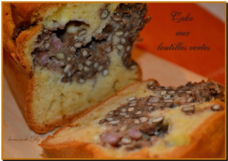 cake aux lentilles