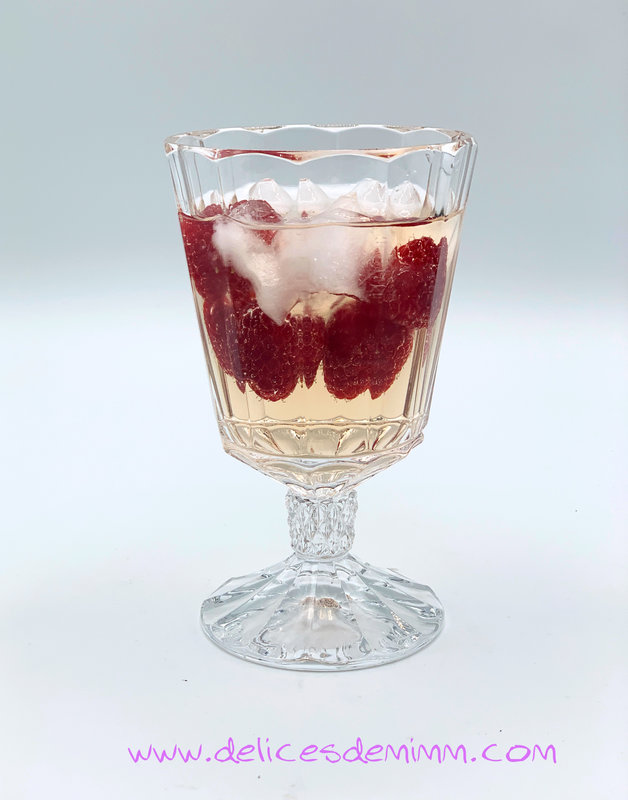 Sangria rose aux framboises