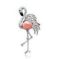 A Conch Pearl, Diamond and Onyx ‘Flamingo’ Brooch, By <b>Michael</b> <b>Youssoufian</b>