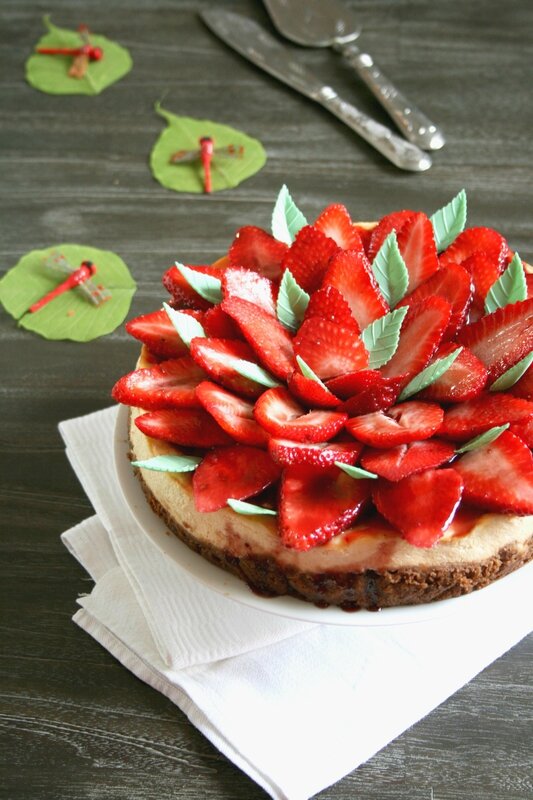 Cheesecake aux fraises - passion culinaire - minouchka 3