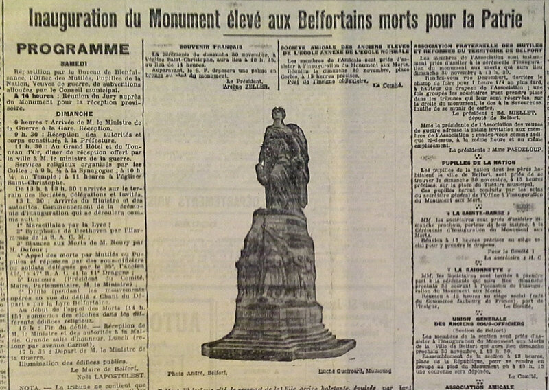 1924 11 29 Monument aux morts La Frontière p1a2R