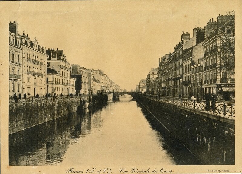 Rennes - Vue générale des quais (Photo Ouest) réduite