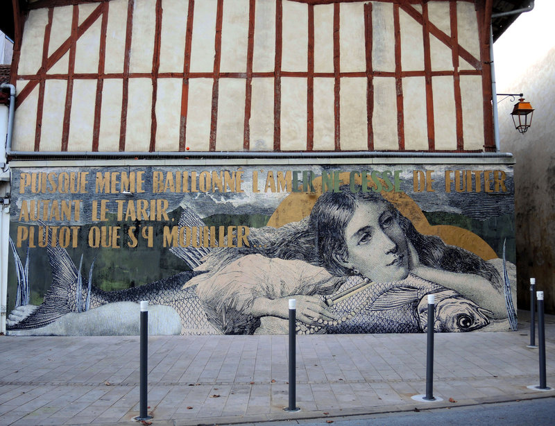 Bayonne, festival points de vue 2022, fresque de Madame (64)