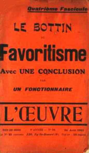 Le bottin du favoritisme