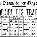 <b>Horaire</b> de l'été 1914 de la ligne de Moult à Argences