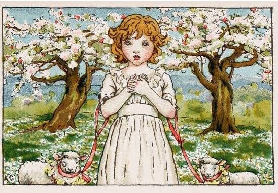 Kate Greenaway , Hush-a-Bye, Baby from the book The April Baby's Book of Tunes,- 1900-jpg