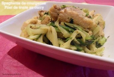 spaghettisdecourgettesfiletsdetruiteaucurry