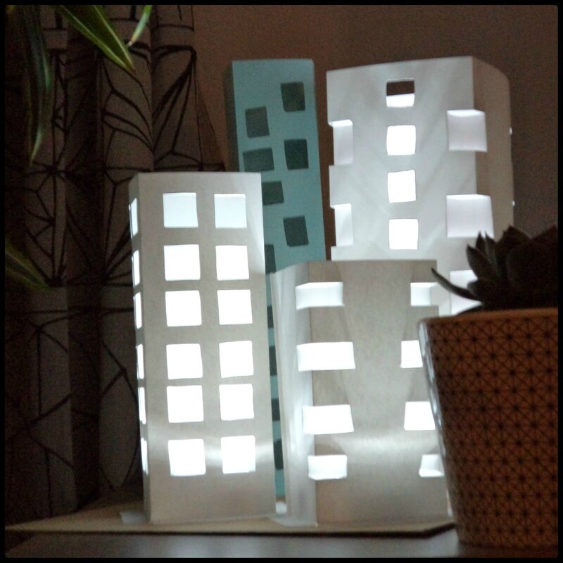 Lampe city en papier Cam&Drey 5