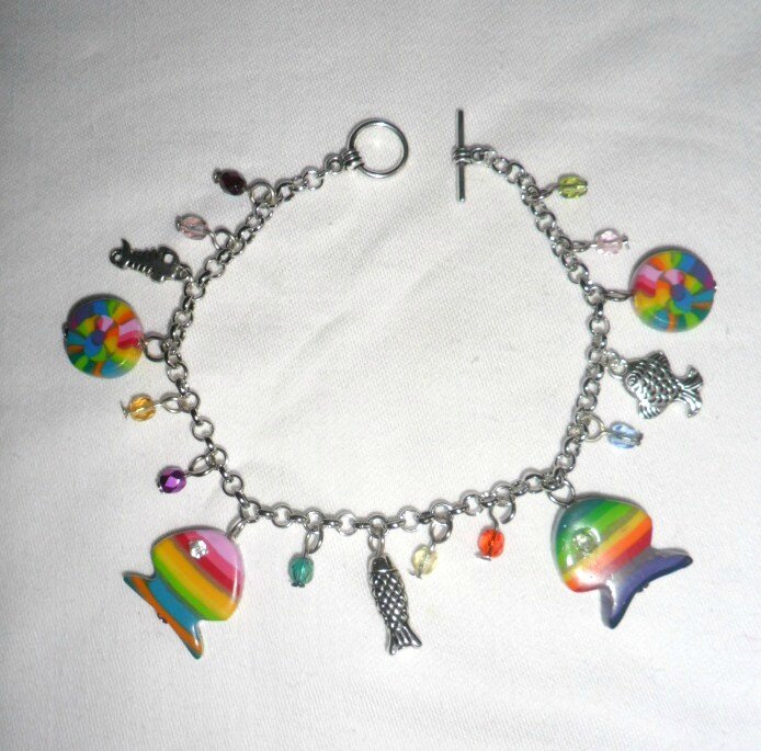 multicolor poisson bracelet 2-4