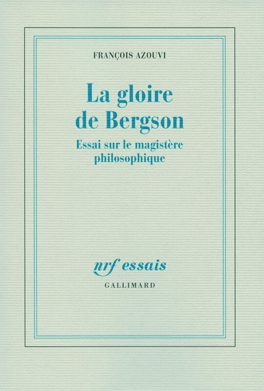 La gloire de Bergson par Azouvi couv