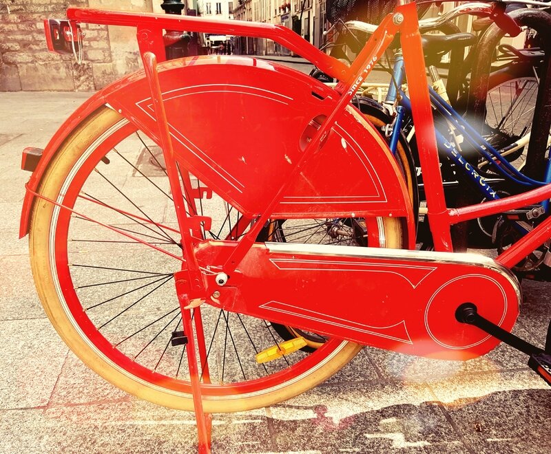 4-roue vélo rouge_225926
