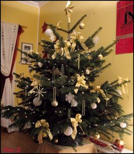 sapin de noël et père noël