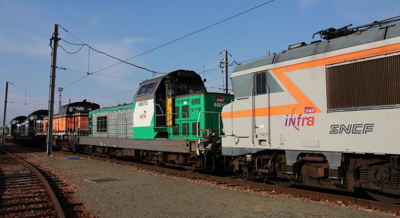 Locomotives Infra à Villeneuve St Georges