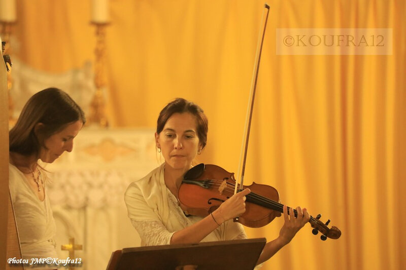 Photos JMP©Koufra 12 - Le Caylar - Marie Andrée Lise - Harpe Violon - 22092019 - 0037