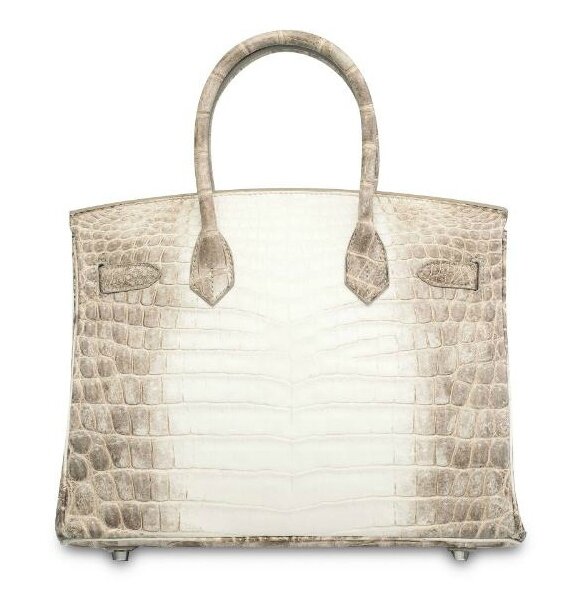 An exceptional matte white Himalaya niloticus crocodile diamond