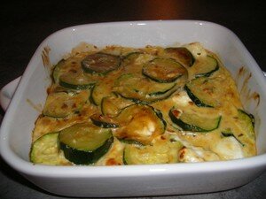 recettes legumes Gratin de courgettes au chèvre