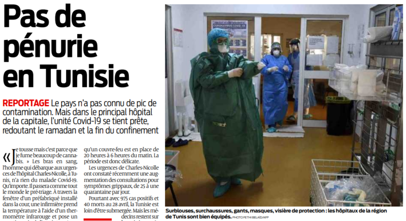 2020 05 03 SO Pas de pénurie en Tunisie